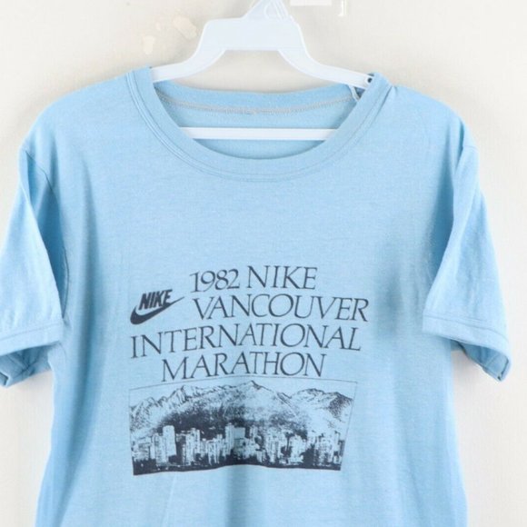 Vtg 82 Nike Vancouver International Marathon Shirt - Picture 2 of 10